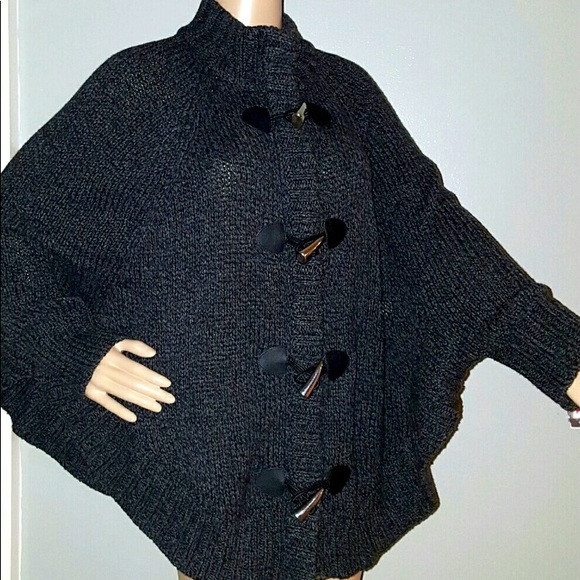 Michael Kors Sweaters - NWOT MICHAEL KORS GRAY GREY PONCHO SWEATER CAPE